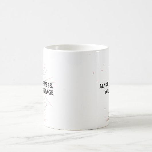 Machen Sie Ihr Durcheinander, Ihre Message-Tasse Kaffeetasse (Mittel)