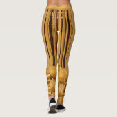 Machen Sie Ihr eigenes Afrika Giraffe Tiermuster-D Leggings (Rückseite)