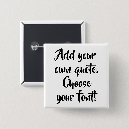 Machen Sie Ihr eigenes Angebot personalisiert. Button (Vorne & Hinten)