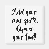 Machen Sie Ihr eigenes Angebot personalisiert. Magnet (Vorne)