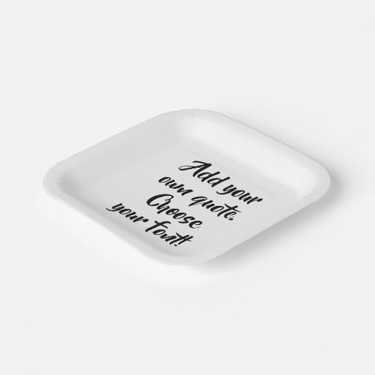 Machen Sie Ihr eigenes Angebot personalisiert. Pappteller (Gewinkelt)