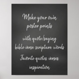 Machen Sie Ihr eigenes Angebot, Verse, Affirmation Poster