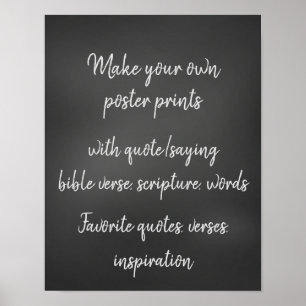 Machen Sie Ihr eigenes Angebot, Verse, Affirmation Poster