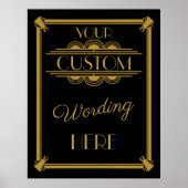 Machen Sie Ihr eigenes Art Deco Gatsby Poster (Vorne)
