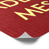 Machen Sie Ihr eigenes Behalten Poster (Ecke)