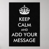 Machen Sie Ihr eigenes Behalten Poster (Vorne)