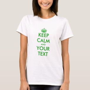 Machen Sie Ihr eigenes behalten Shirt mit grüner 