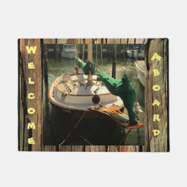 Machen Sie Ihr eigenes Boot rustikal HolztürMat Fußmatte