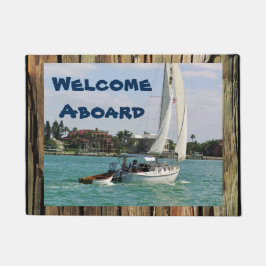 Machen Sie Ihr eigenes Boot rustikal HolztürMat Fußmatte