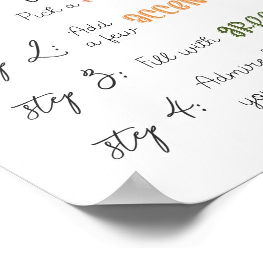 Machen Sie Ihr eigenes Bouquet-Bar Poster (Ecke)