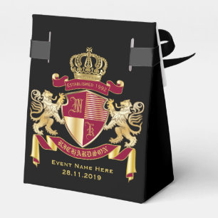 Machen Sie Ihr eigenes Coat aus dem Gold-Löwe-Emb Geschenkschachtel