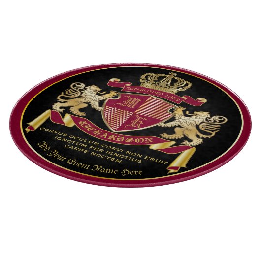 Machen Sie Ihr eigenes Coat aus dem Gold-Löwe-Embl Schneidebrett (Ecke)