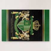 Machen Sie Ihr eigenes Coat von Arms Green Gold Li Puzzle (Horizontal)