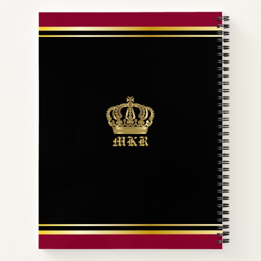 Machen Sie Ihr eigenes Coat von Arms Red Gold Löwe Notizblock (Rückseite)