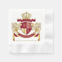 Machen Sie Ihr eigenes Coat von Arms Red Gold Löwe