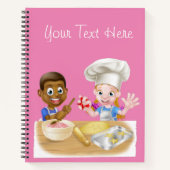 Machen Sie Ihr eigenes Cook Book Kid's Notebook Notizblock (Vorderseite)