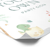 Machen Sie Ihr eigenes Dinosaurier-Party-Zeichen Poster (Ecke)