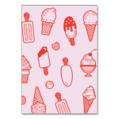 Machen Sie Ihr eigenes Eiscreme-Bar Toppingtisch Z Tischnummer (Rückseite)