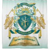 Machen Sie Ihr eigenes Emblem Baumbuch Key Crown G Duschvorhang (Vorderseite)