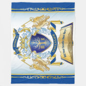 Machen Sie Ihr eigenes Emblem Baumbuch Key Crown G Fleecedecke (Vorderseite)
