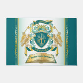 Machen Sie Ihr eigenes Emblem Baumbuch Key Crown G Fußmatte (Vorderseite)