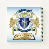 Machen Sie Ihr eigenes Emblem Baumbuch Key Crown G Notizblock (Rückseite)