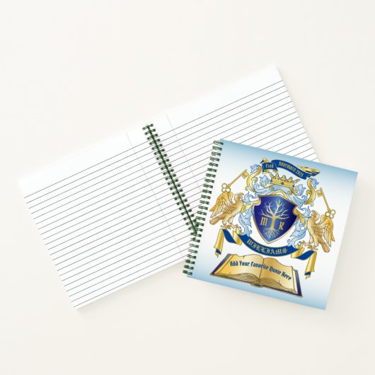Machen Sie Ihr eigenes Emblem Baumbuch Key Crown G Notizblock (Innenseite)
