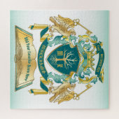 Machen Sie Ihr eigenes Emblem Baumbuch Key Crown G Puzzle (Horizontal)