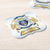 Machen Sie Ihr eigenes Emblem Baumbuch Key Crown G Untersetzer (angewinkelt)