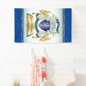 Machen Sie Ihr eigenes Emblem Tree Book Key Crown Banner (Insitu)