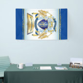 Machen Sie Ihr eigenes Emblem Tree Book Key Crown Banner (Messeveranstaltung)