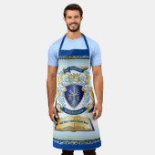 Machen Sie Ihr eigenes Emblem Tree Book Key Crown  Schürze (Getragen)