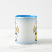 Machen Sie Ihr eigenes Emblem Tree Book Key Crown Tasse (Zentrum)