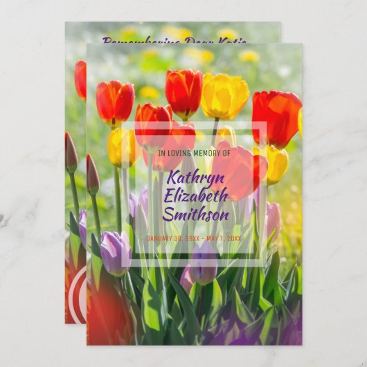 Machen Sie Ihr eigenes Foto Einladung (Vorne/Hinten)