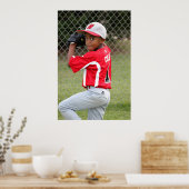 Machen Sie Ihr eigenes Foto für den Sportspieler P Poster (Küche)