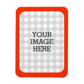 Machen Sie Ihr eigenes Foto ganz einfach in Orange Magnet (Vertikal)