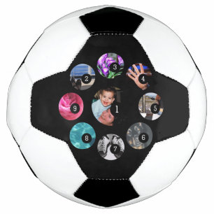 Machen Sie Ihr eigenes Foto mit 9 Bildern ganz ein Fußball