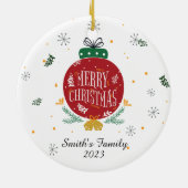 Machen Sie Ihr eigenes Foto Ornament Weihnachten K (Hinten)