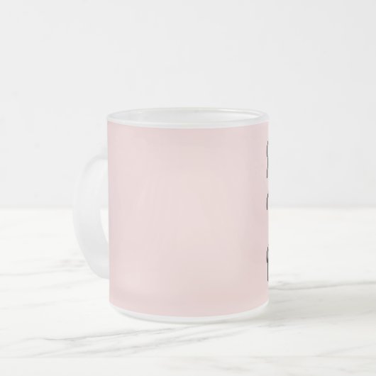 Machen Sie Ihr eigenes Geschenk Mattglastasse (Vorderseite Links)