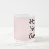 Machen Sie Ihr eigenes Geschenk Mattglastasse (Mittel)