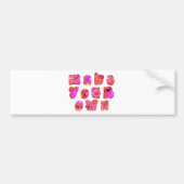 Machen Sie Ihr eigenes Herz Art Print Design Autoaufkleber (Vorne)