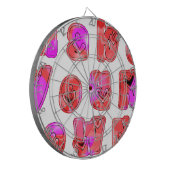 Machen Sie Ihr eigenes Herz Art Print Design Dartscheibe (Vorderseite Links)