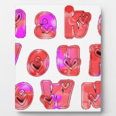 Machen Sie Ihr eigenes Herz Art Print Design Fotoplatte (Vorderseite)