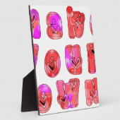 Machen Sie Ihr eigenes Herz Art Print Design Fotoplatte (Seite)