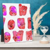 Machen Sie Ihr eigenes Herz Art Print Design Fotoplatte (Seite)