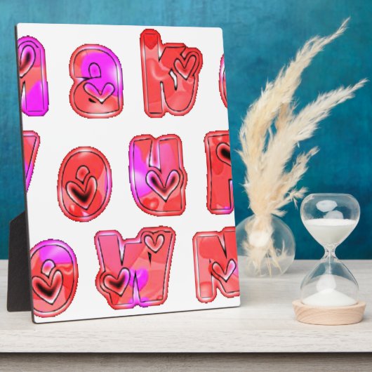 Machen Sie Ihr eigenes Herz Art Print Design Fotoplatte (Seite)