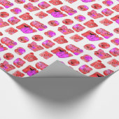 Machen Sie Ihr eigenes Herz Art Print Design Geschenkpapier (Ecke)