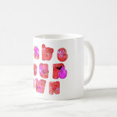 Machen Sie Ihr eigenes Herz Art Print Design Kaffeetasse (VorderseiteRechts)
