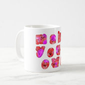 Machen Sie Ihr eigenes Herz Art Print Design Kaffeetasse (Vorderseite Links)