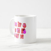 Machen Sie Ihr eigenes Herz Art Print Design Kaffeetasse (Vorderseite Links)
